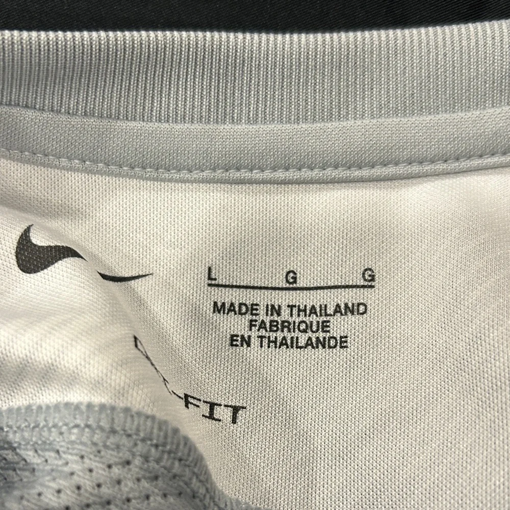 Nike Light Blue Long-Sleeve Training Top with Patterned Sleeves